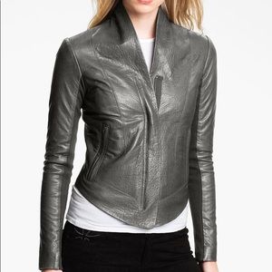 VEDA ‘Boss’ green leather jacket • size P •